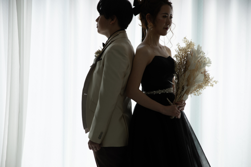 ドレススタイルはシックに