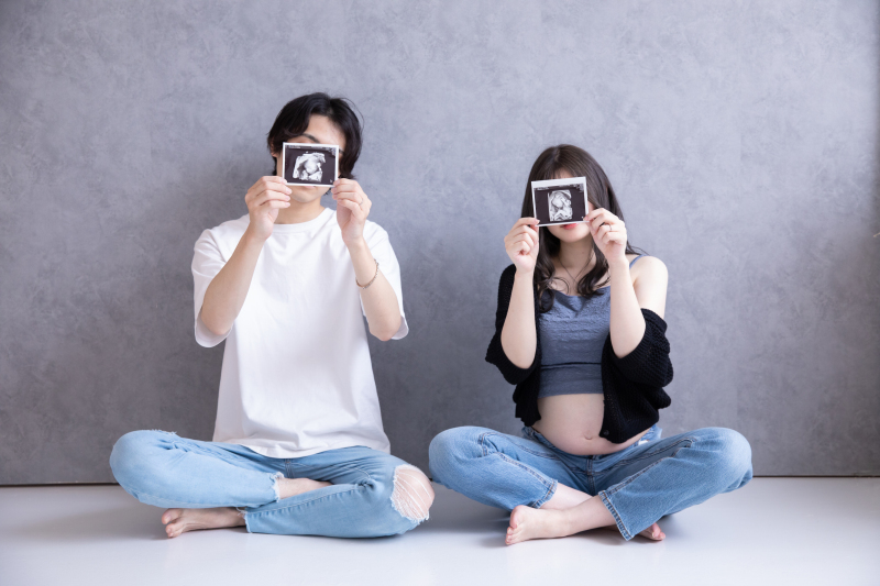 エコー写真と一緒に