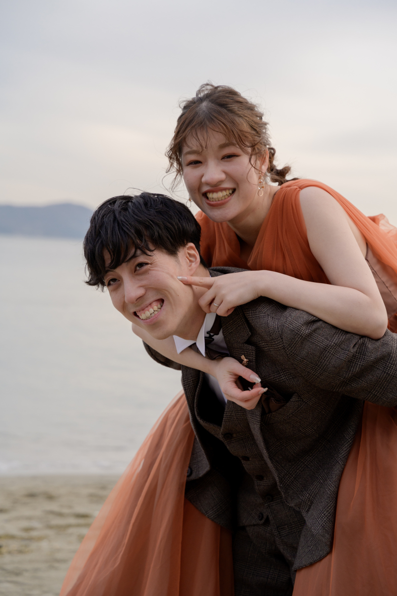 最後は仲良くおんぶショット