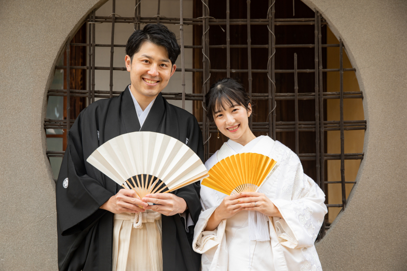 和装ロケーションも素敵な紅葉シーズンで撮影