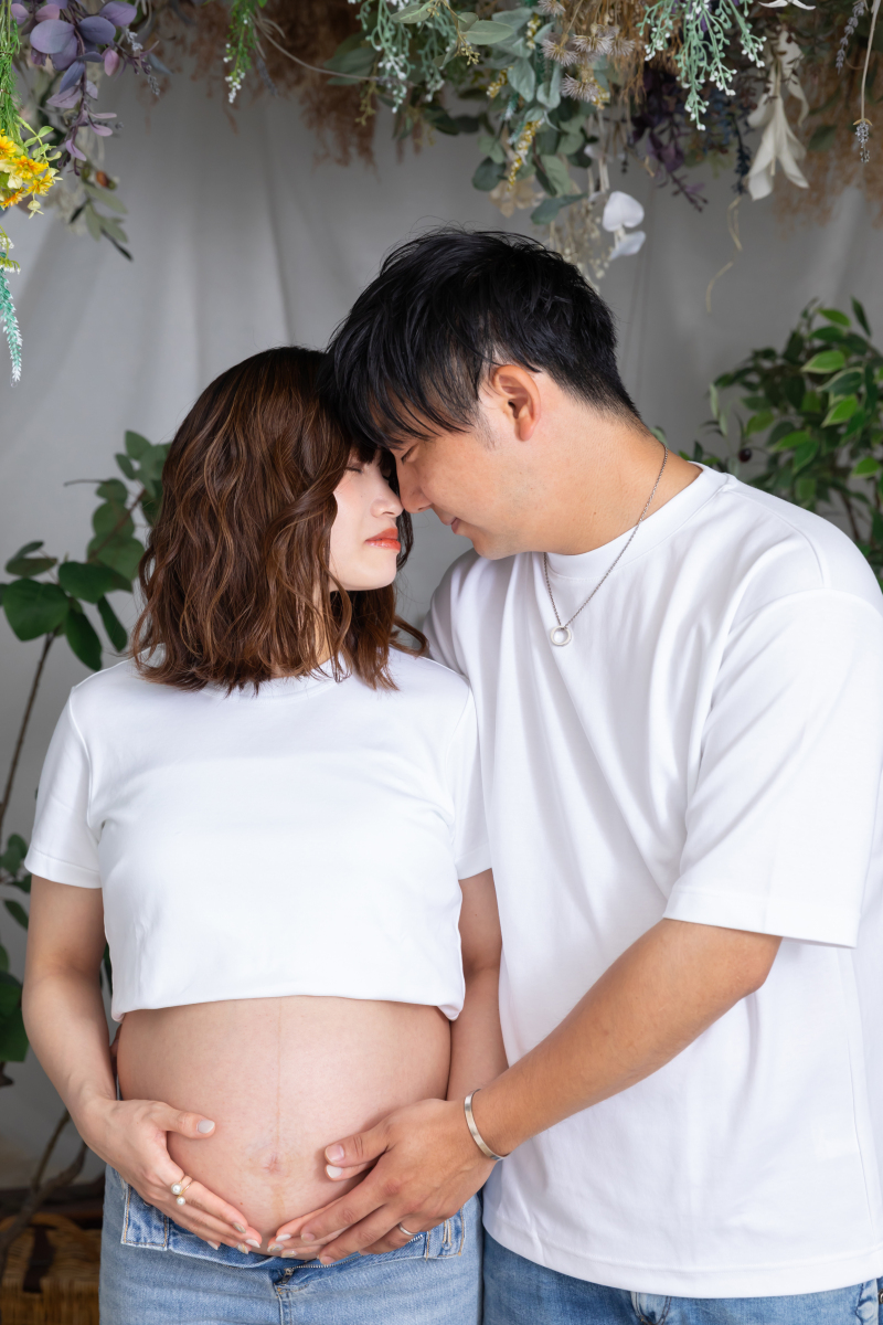 鼻先をこつんと