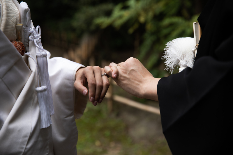 ロマンティックな結びの写真