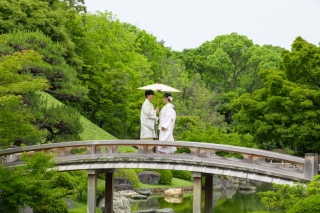 新緑の中で和装撮影！