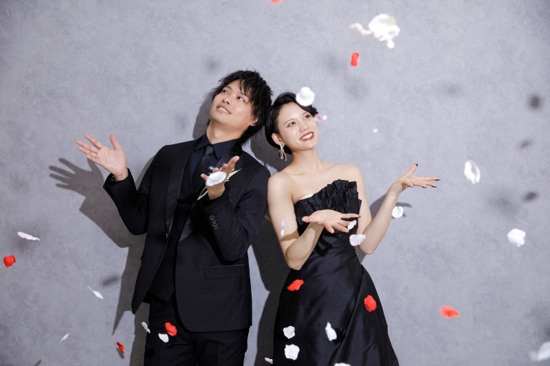 祝福のコンフェッティで最後は華やかに