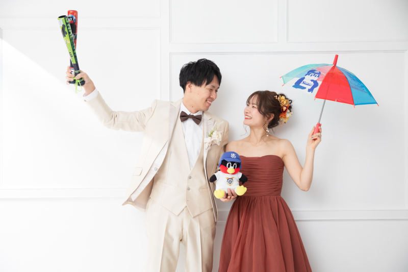 野球グッズと一緒に