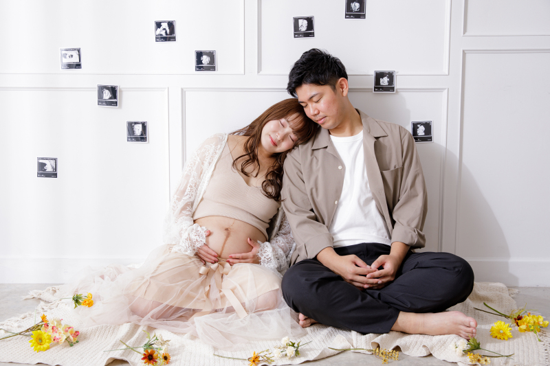 エコー写真と一緒に