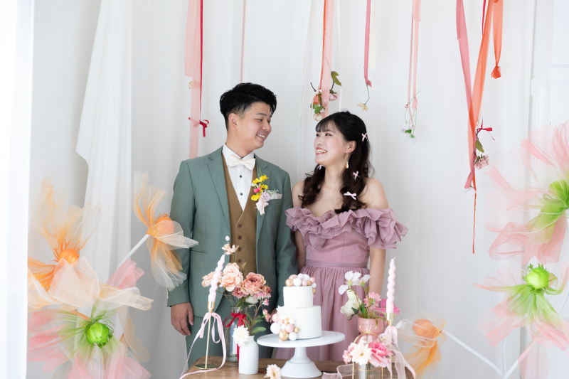 たくさんのお花に囲まれて