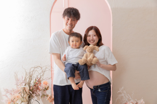 笑顔あふれるマタニティフォト