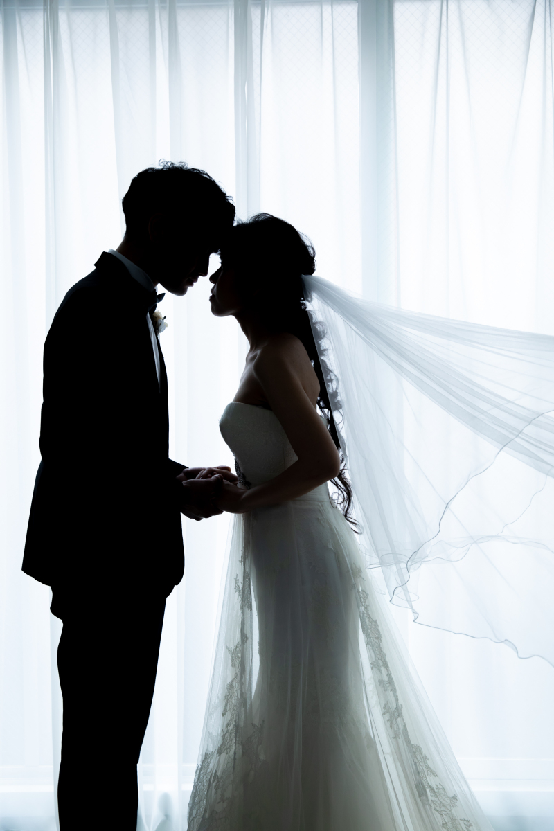 レースとベールの組み合わせが◎