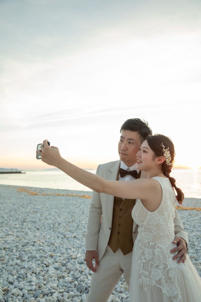 お二人の自撮り姿を隠しどり♡