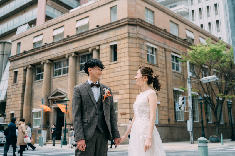 クラシカルな建築物が並ぶ旧居留地で