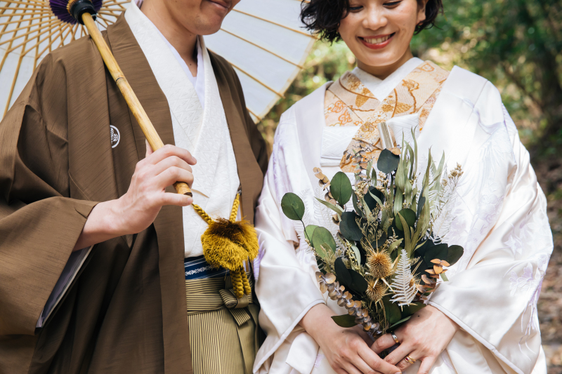 おしゃれなお二人の和装コーデが堪らない