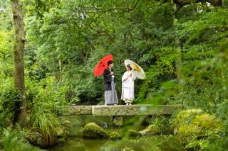 スタジオから２０分で行ける！和装に一押しの庭園