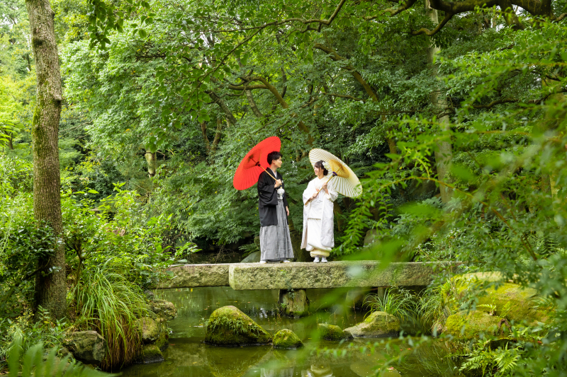 スタジオから２０分で行ける！和装に一押しの庭園