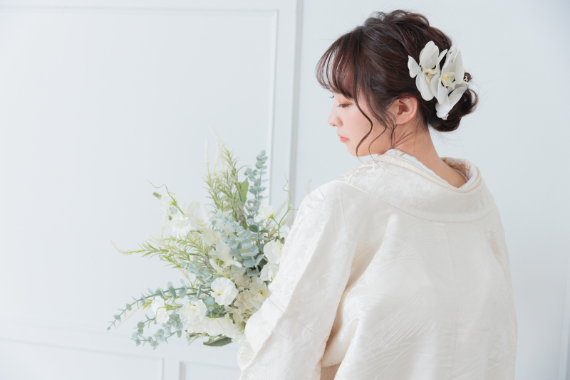 新婦様のアップ姿
