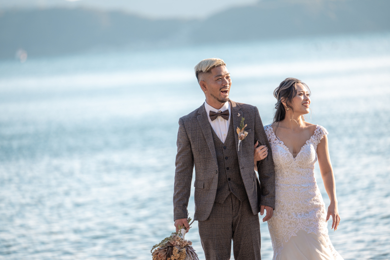 ビーチをお散歩しながら