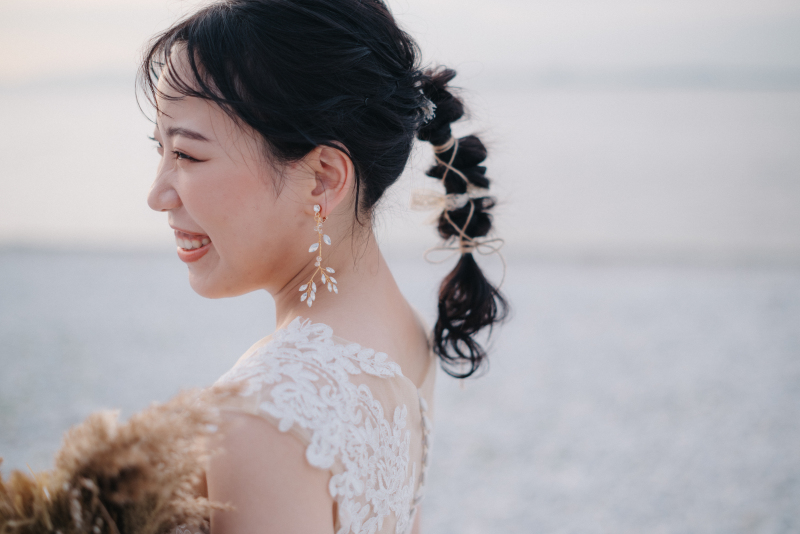 ヘアスタイルやアクセサリーで可愛らしく