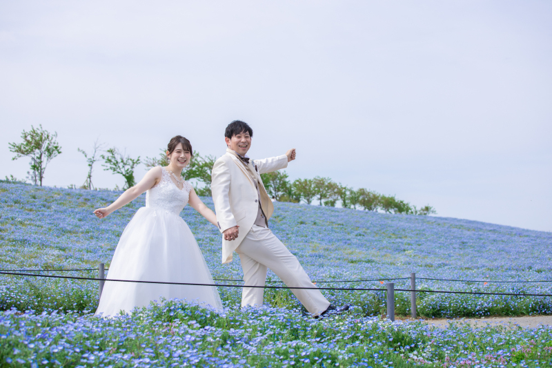 お花畑をお散歩♪