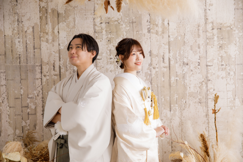 ドライフラワーに囲まれて