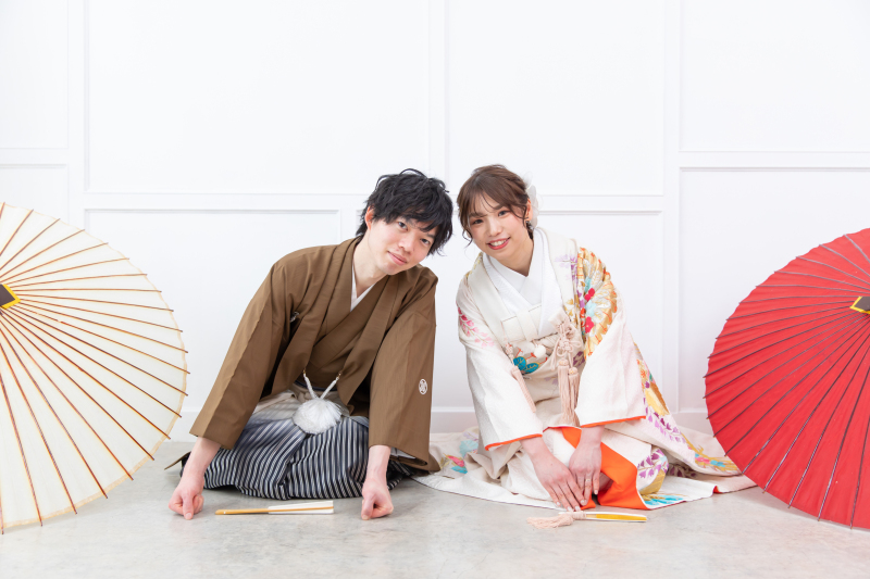 スタジオで和装撮影♪