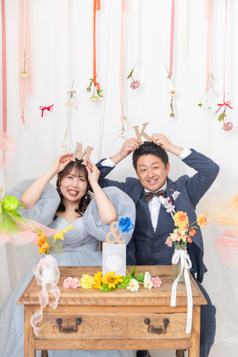 カラードレスにチェンジ