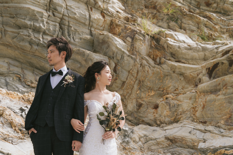 ダイナミックな岩場で