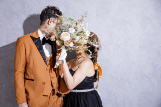 トレンド感のあるブラックドレス