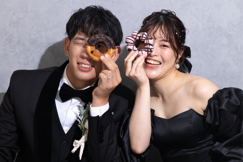可愛さ溢れるスタジオフォトウェディング♡