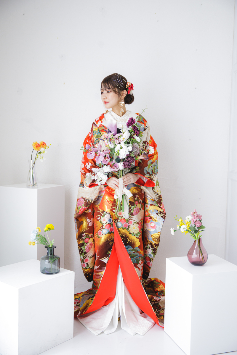 色打掛にお着替え