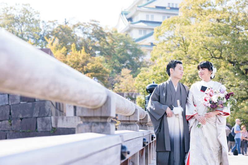 大阪城でロケーション