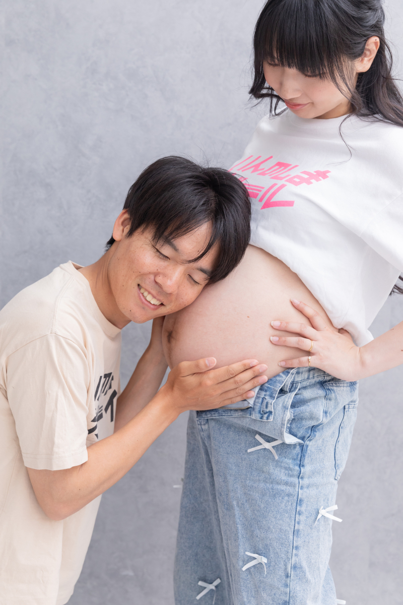 お腹の音を聞いて