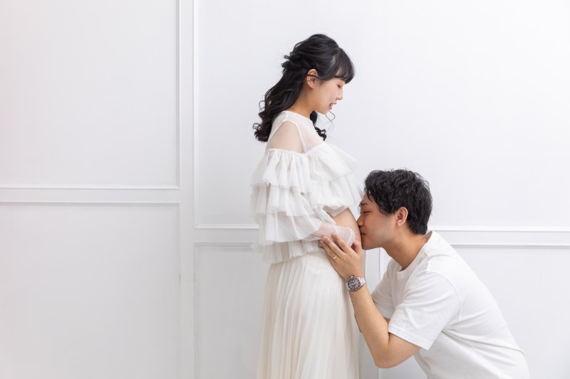 お腹にキス♡