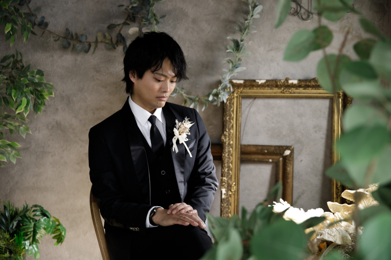 新郎様のソロショットもカッコよく