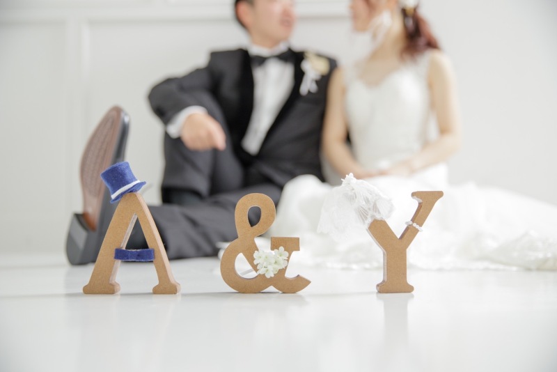 イニシャルモチーフを持ち込んで