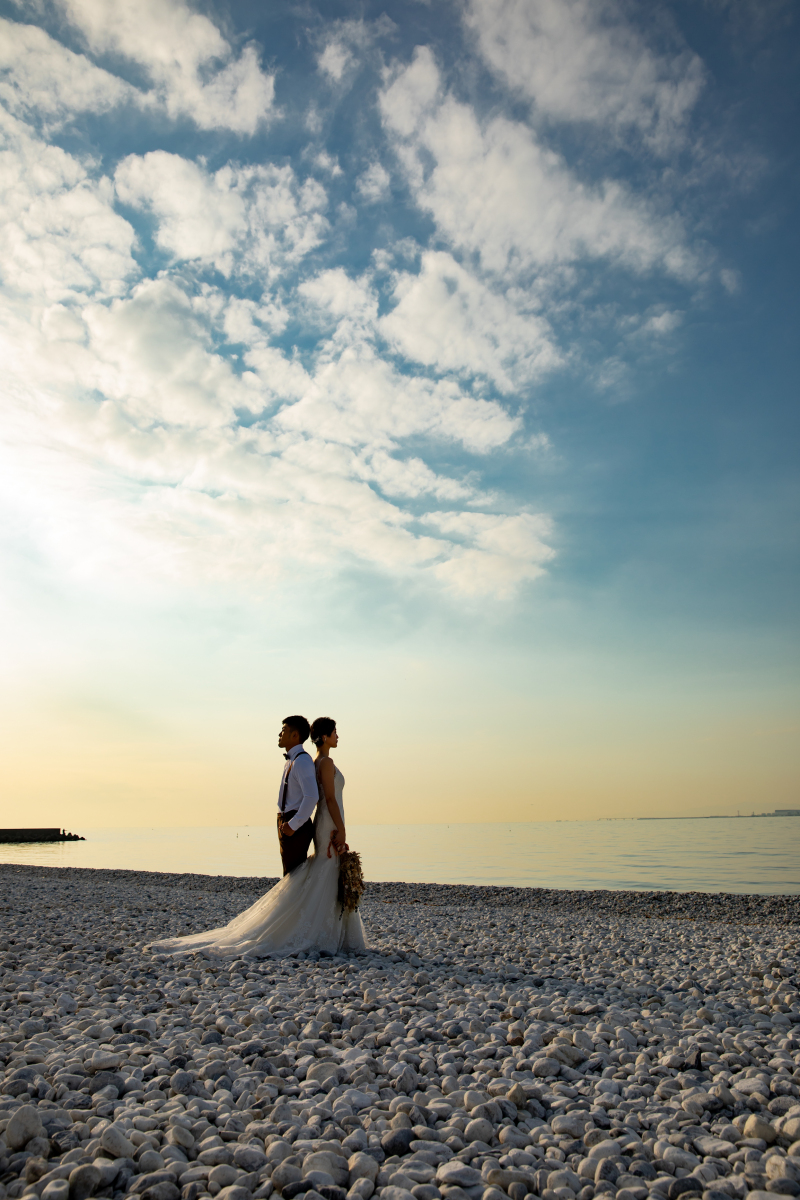 最近のトレンドは景色がわかる一枚