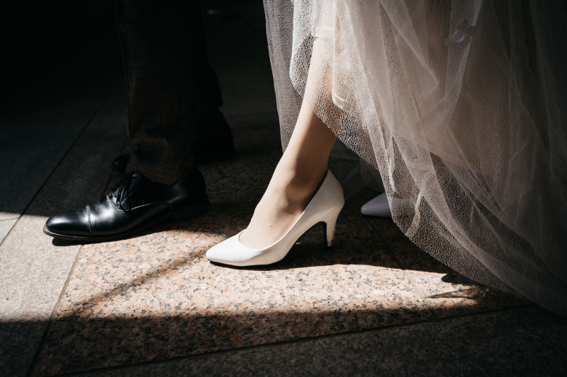 足元のショットも