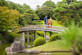 新緑新緑の季節に。和装ロケーションで鮮やかな写真を