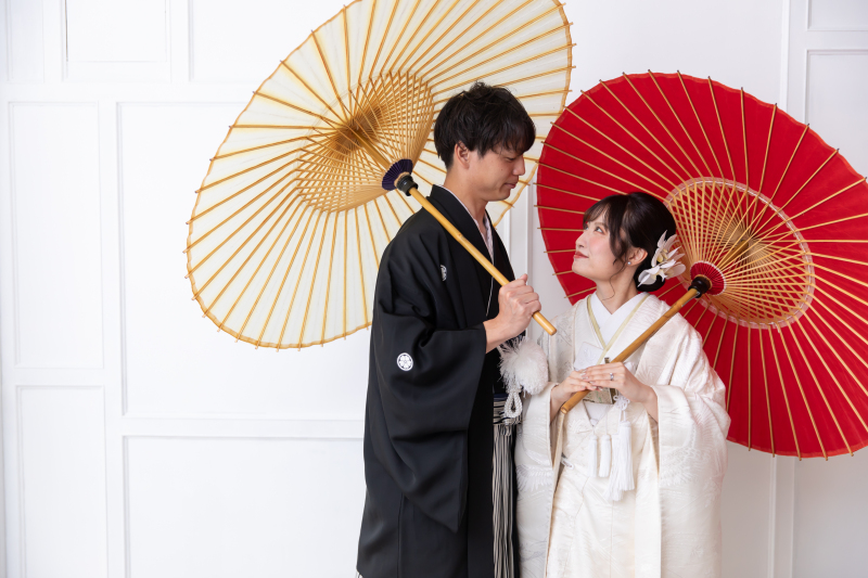 和装での前撮り