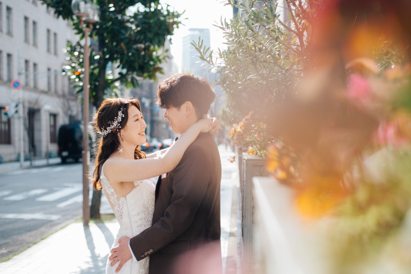 神戸の街でシティ感のあるロケフォトを