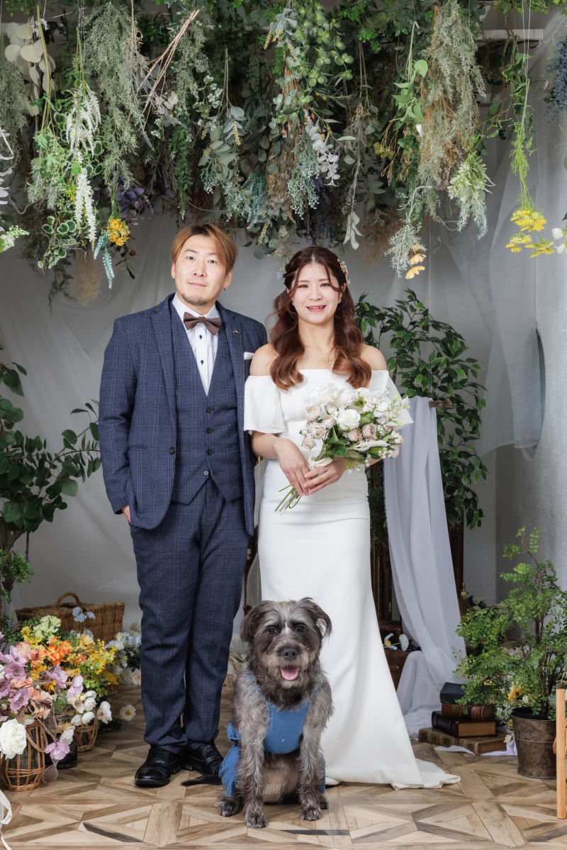 大切な愛犬と残すウェディングフォト