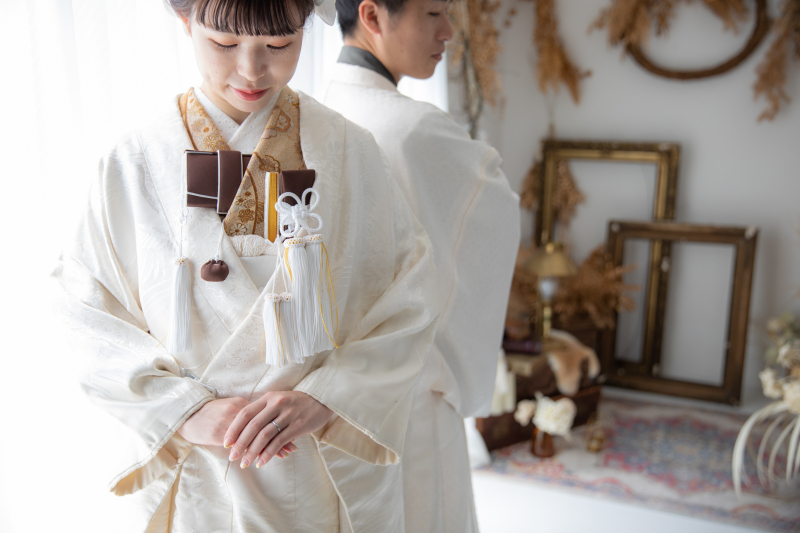 和装のコーディネートも楽しんで