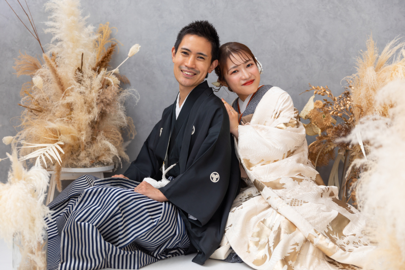 ドライフラワーに囲まれて♪