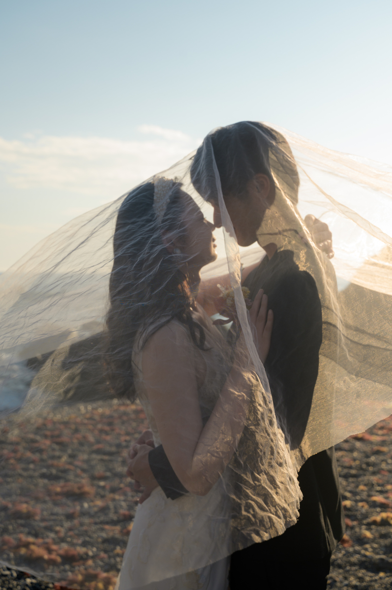 ベールを使ったTOWA定番ショット