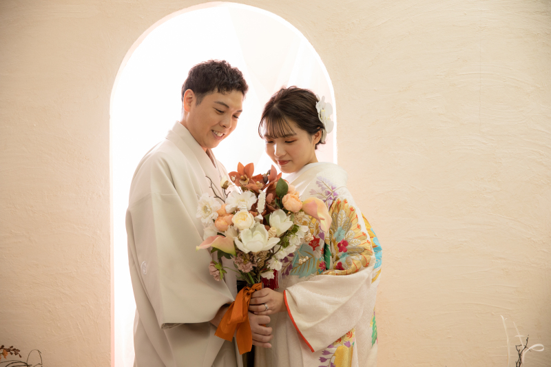 お二人らしい和装撮影♪