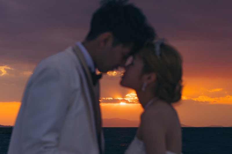 夕焼けに包まれたサンセットタイム