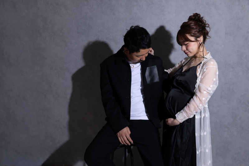 凛としたマタニティフォトも