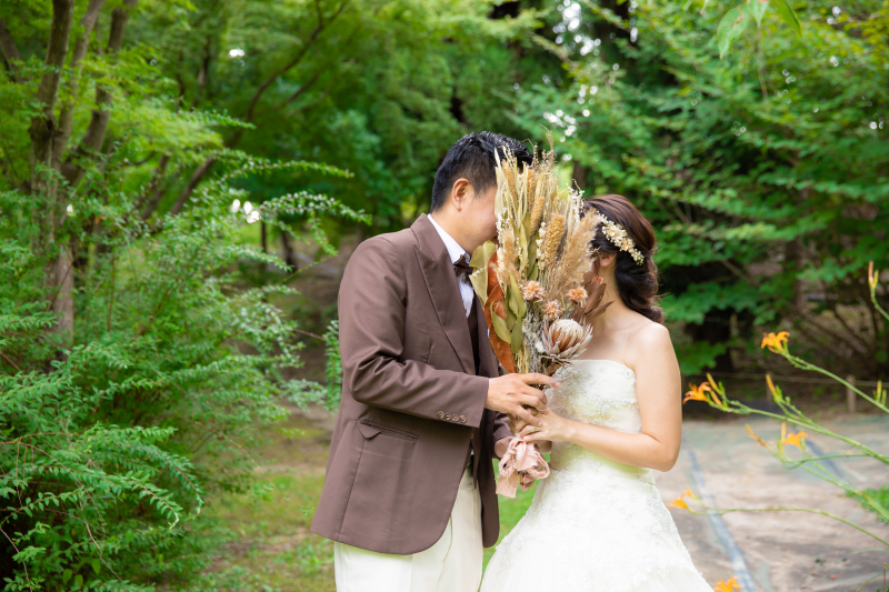 服部緑地公園で人気の前撮り