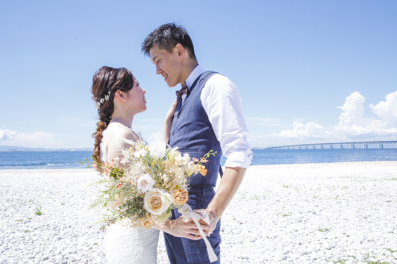 海辺に移動してお撮影