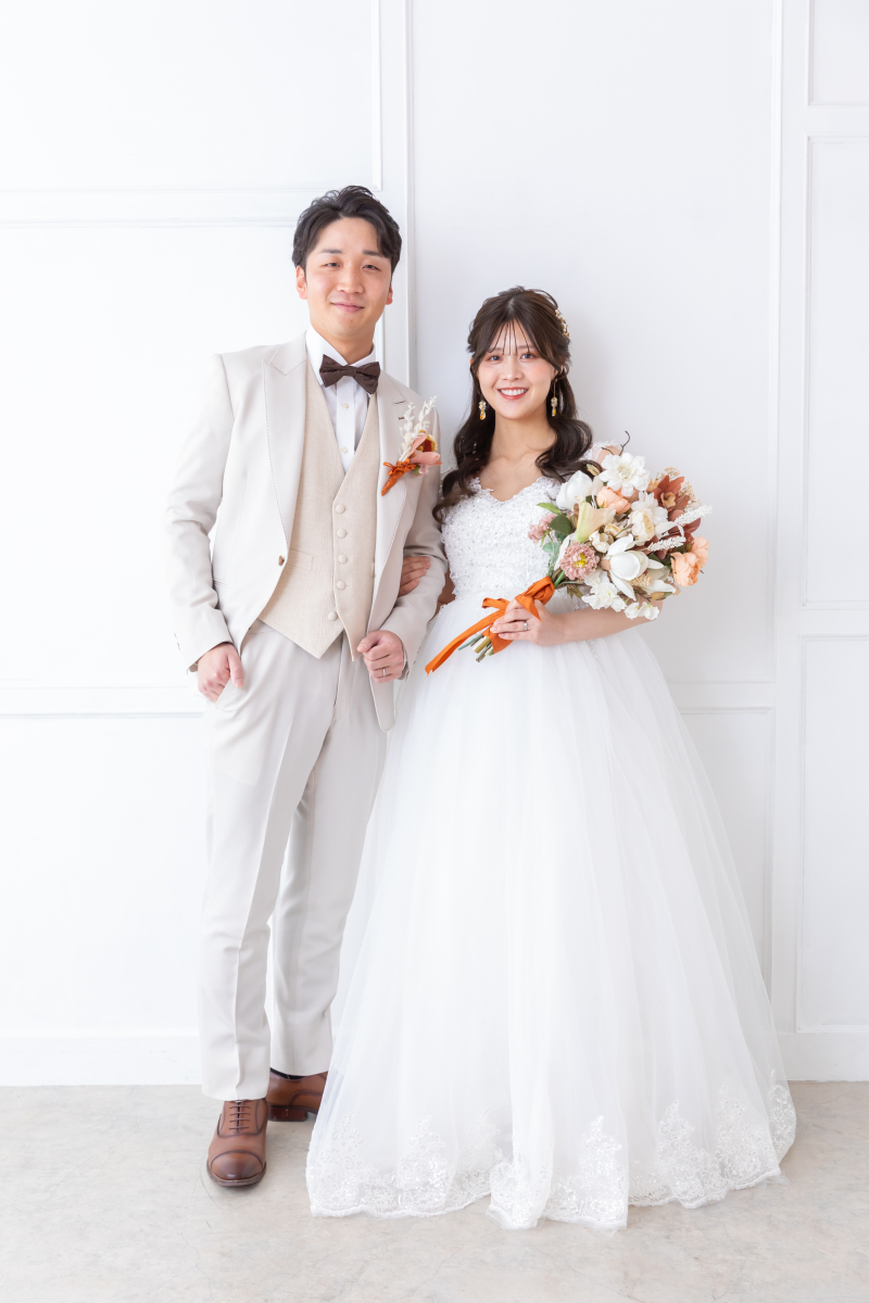 ウェディングドレスにチェンジ