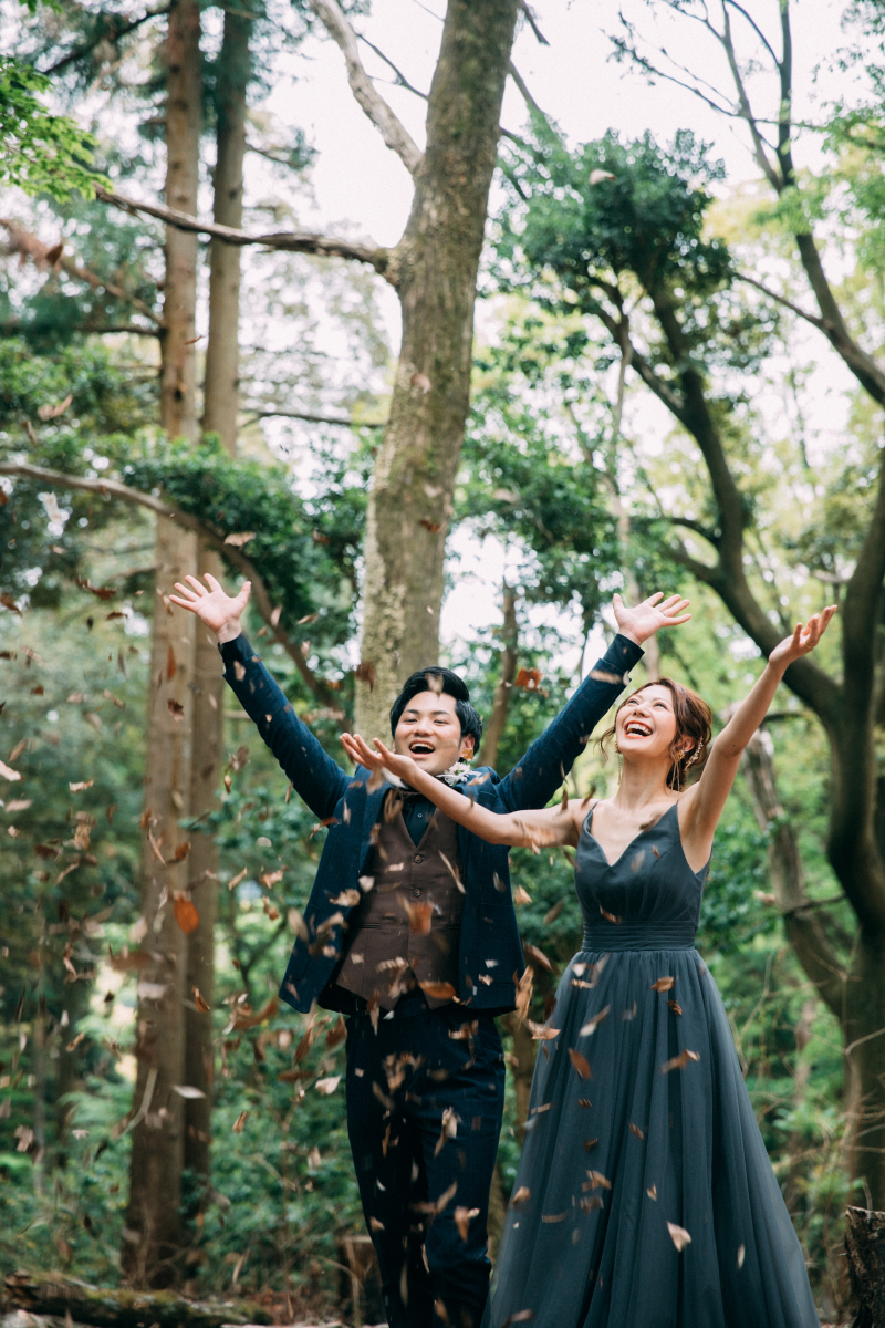 落ち葉を拾って